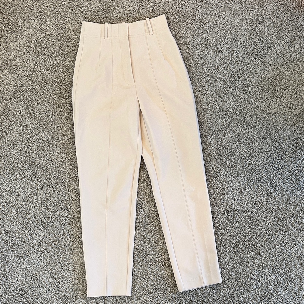 Zara Cream Ankle-Length Women's Pants